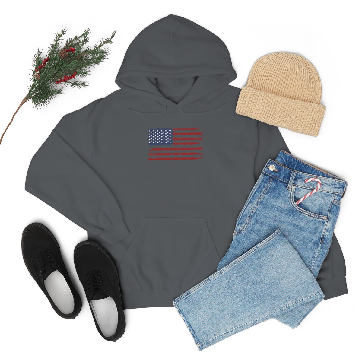 American Flag Hooded Sweatshirt