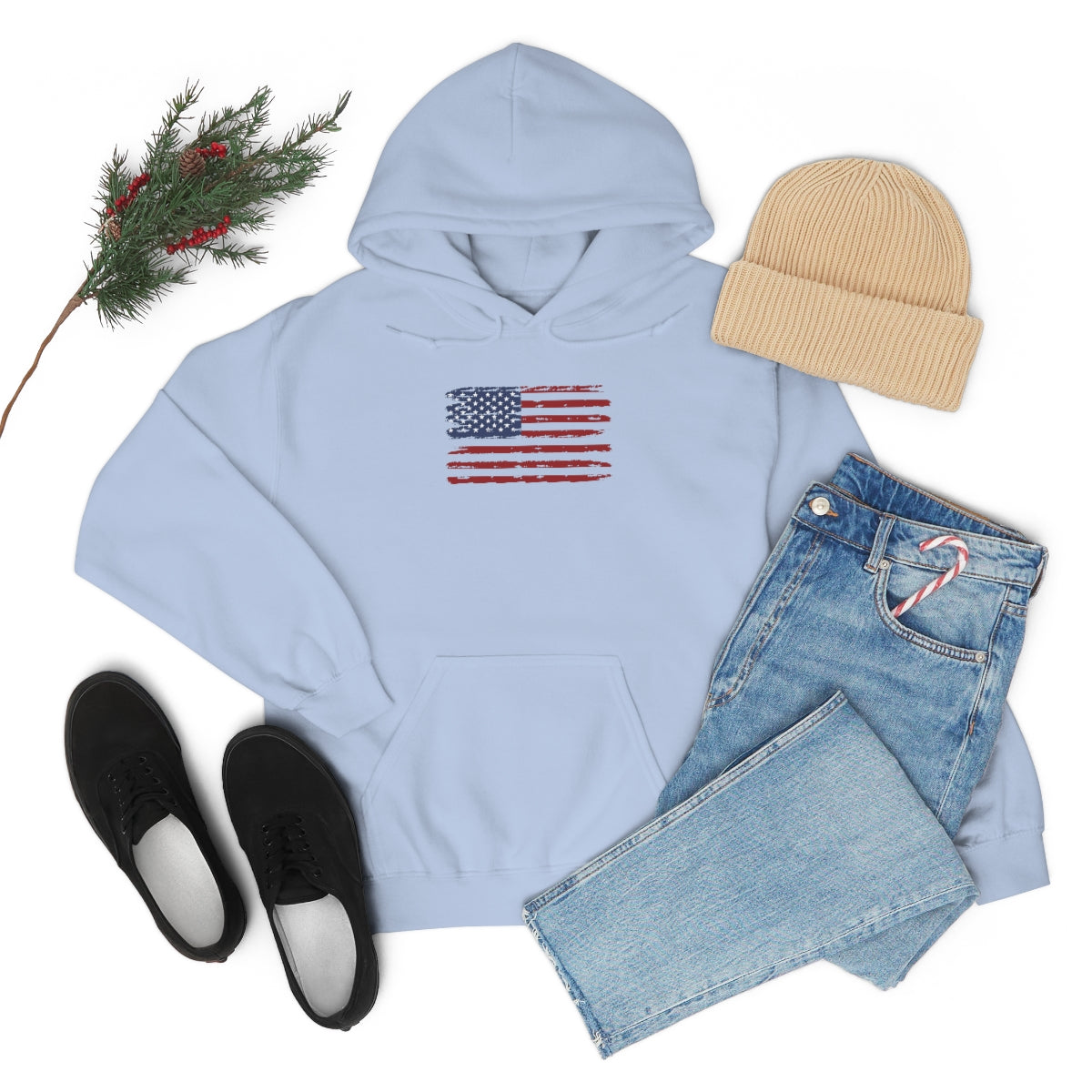 American Flag Hooded Sweatshirt