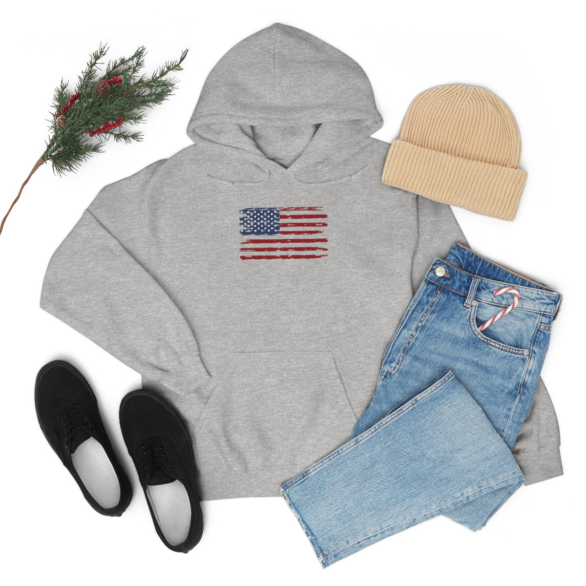 American Flag Hooded Sweatshirt