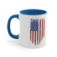 Horses & American Flag Mug, 11oz