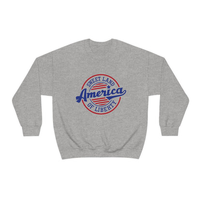 Sweet Land of Liberty Unisex Crewneck Sweatshirt