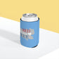 "Bed Wine & Blue" Fun Can Cooler Sleeve