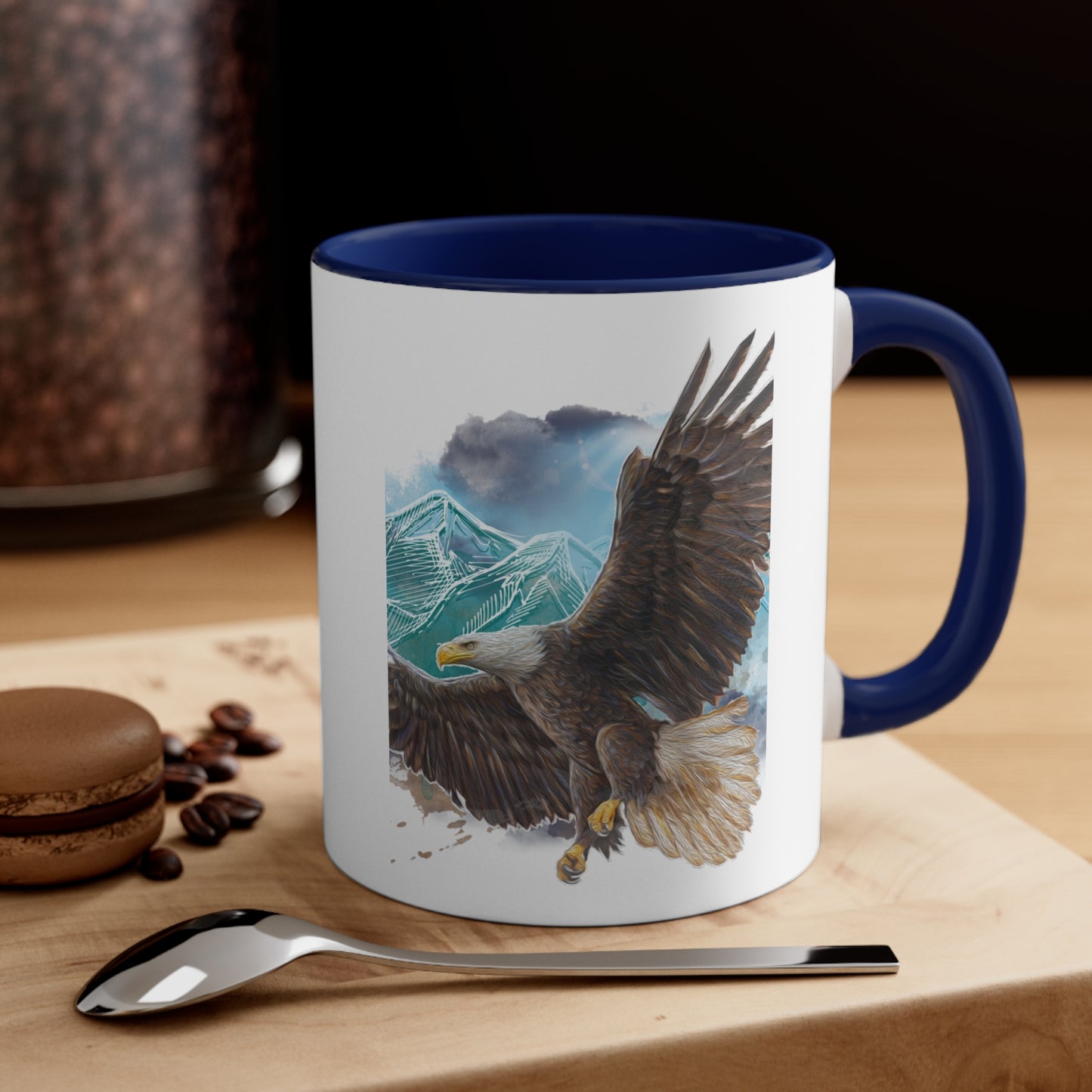 Eagle & American Flag #3 Mug, 11oz