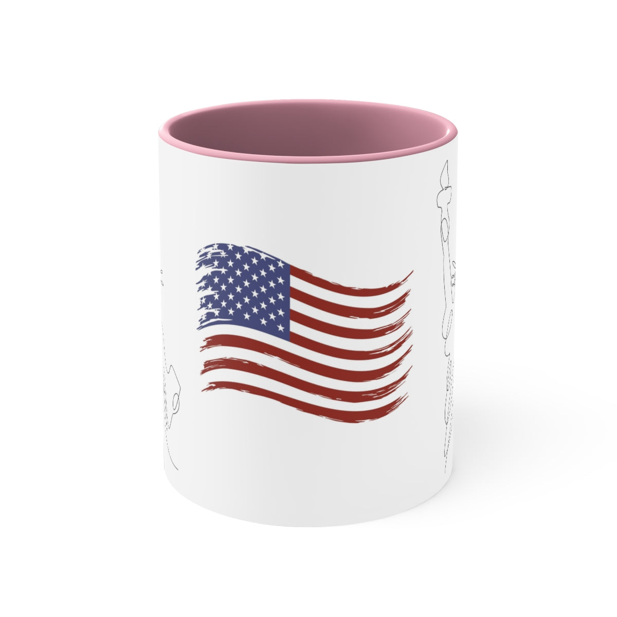 Statue of Liberty and Flag Coffee Mug