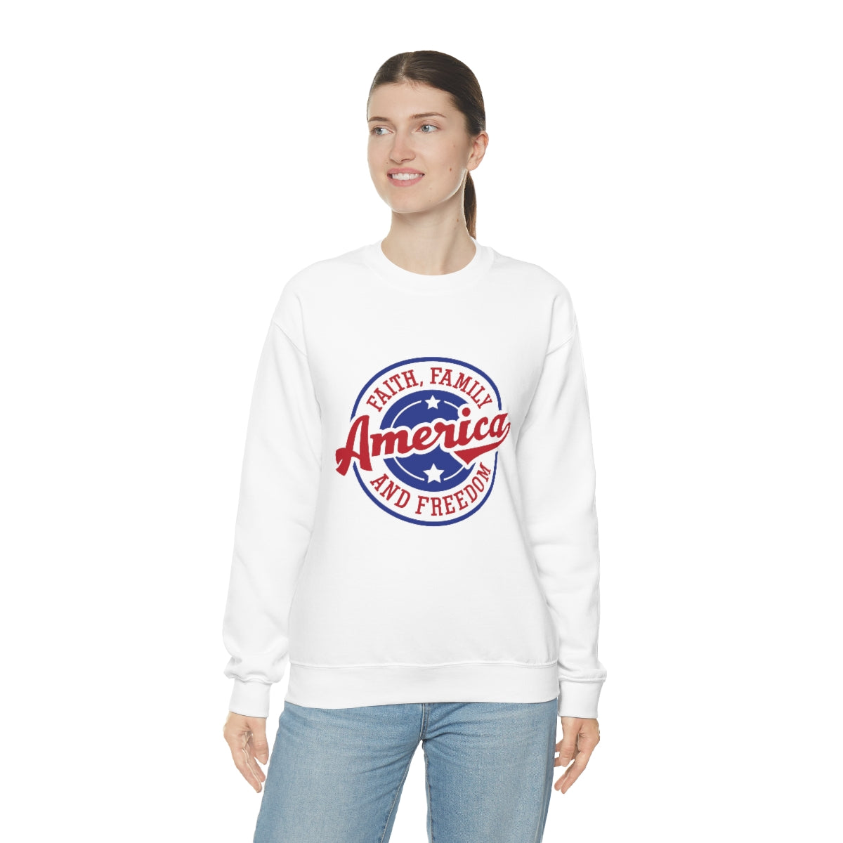 Faith, Family & Freedom Unisex Crewneck Sweatshirt