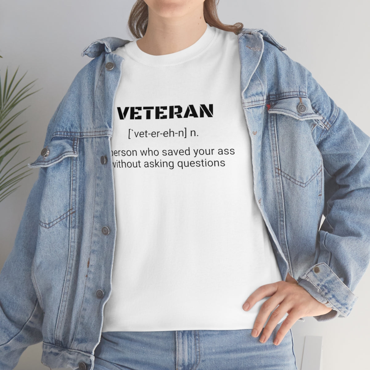 VETERAN - a person who saved your ass without asking questions