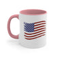 Wild West Bison & American Flag Mug, 11oz