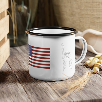 Statue of Liberty & Flag Camp Cup