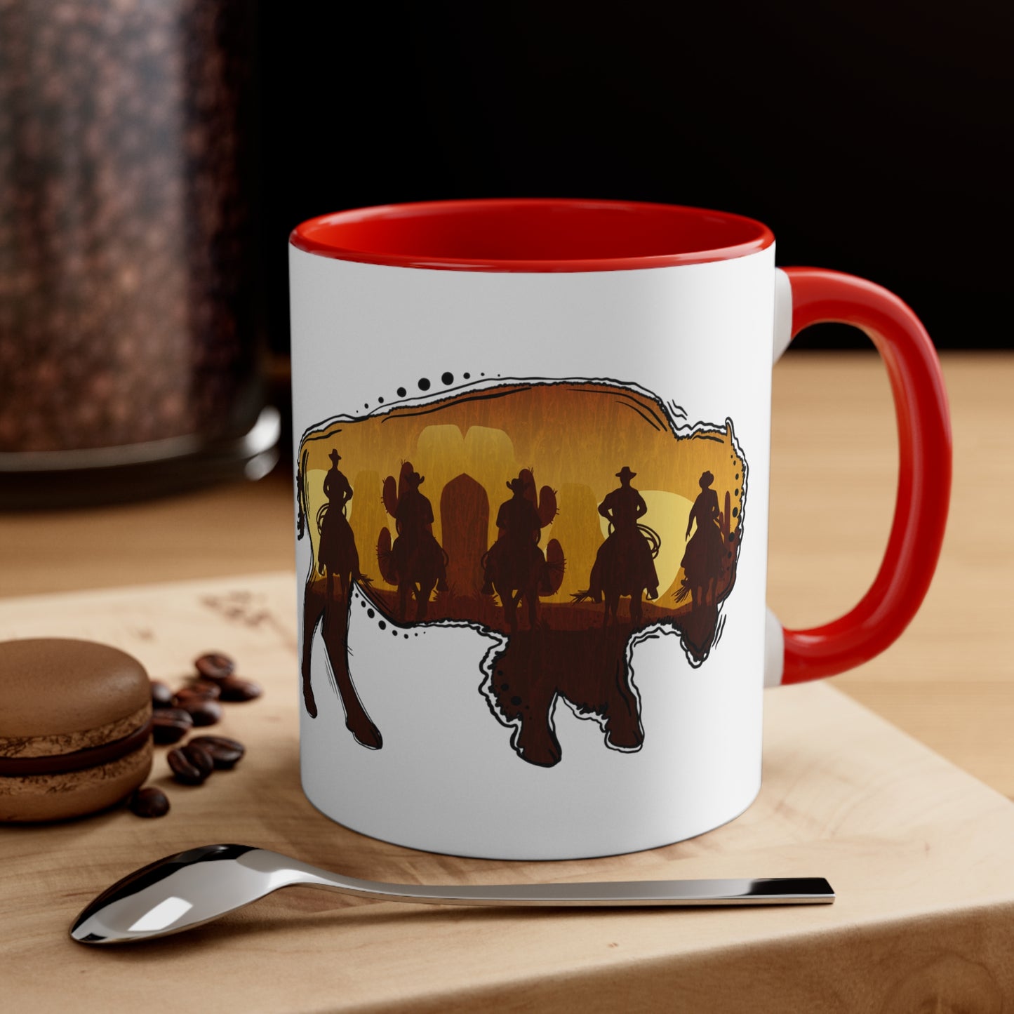 Cowboy Bison & Howdy Bitches Mug, 11oz