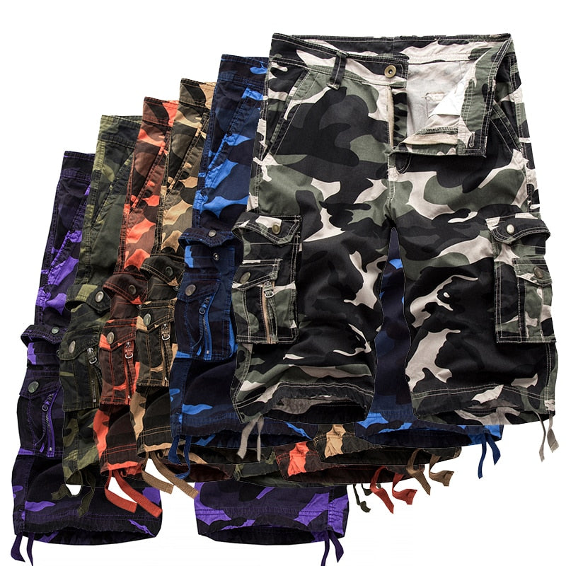 Cargo Shorts Men Military