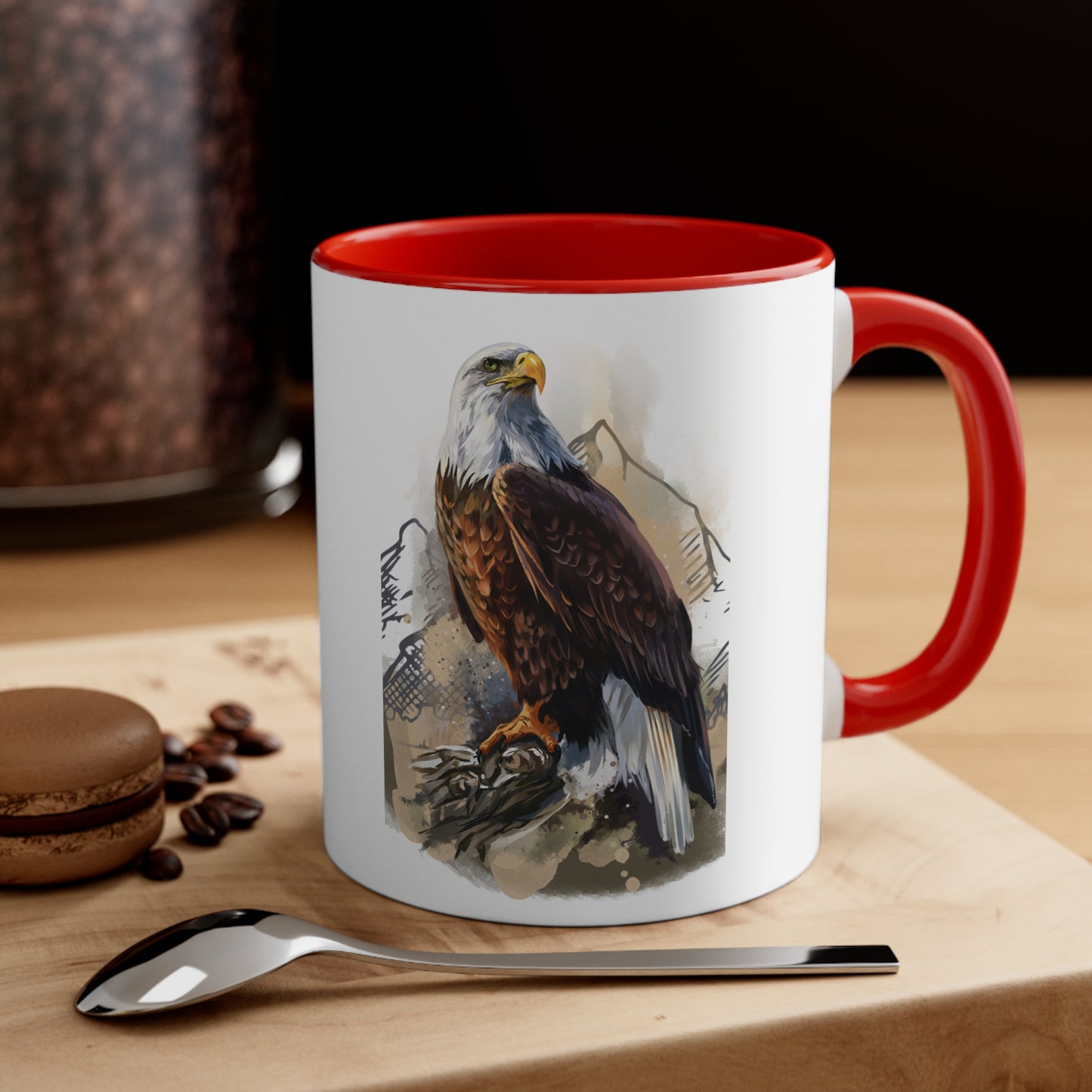 Eagle & American Flag #2 Mug, 11oz