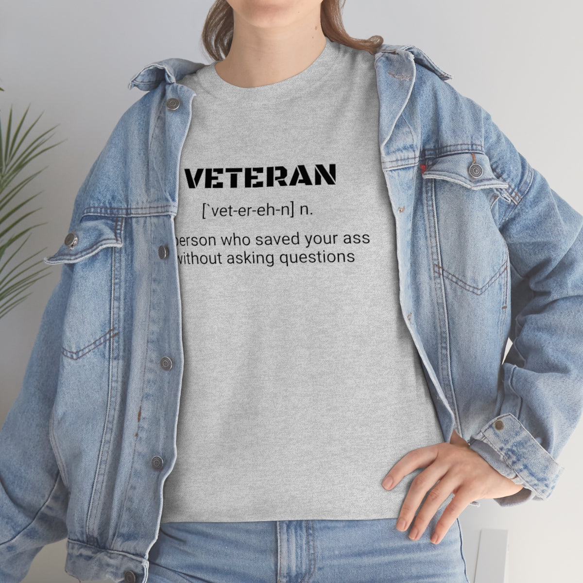 VETERAN - a person who saved your ass without asking questions