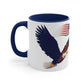 Best Dad Ever, Eagle & American Flag Mug, 11oz