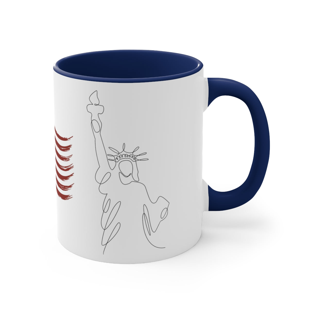 Statue of Liberty and Flag Coffee Mug