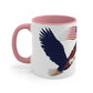 Best Dad Ever, Eagle & American Flag Mug, 11oz