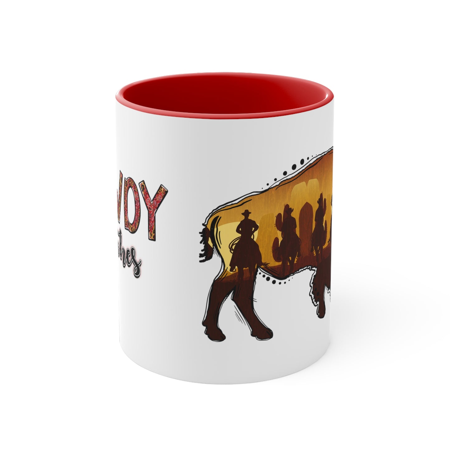 Cowboy Bison & Howdy Bitches Mug, 11oz